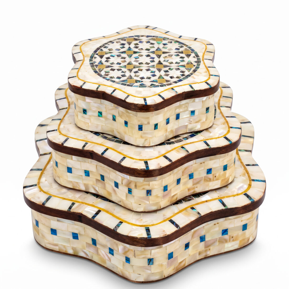 Scalloped Nesting Boxes, set of two